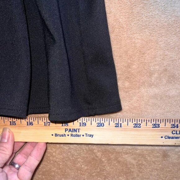 Divided by H&M‎ Women 6 Solid Black Sleeveless Fit Flare Zip Back Dress (V) - Picture 3 of 8